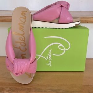 NWT 🌷Sam Edelman Agatha Flatform Sport Slide Leather Slides🌷